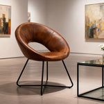 San Diego Faux Leather Papasan Chair