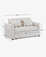 Natchitoches Pull Out Loveseat Sleeper Sofa Bed