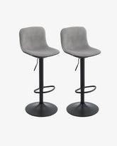 St Thomas Color Spliced Velvet Bar Stools Set of 2