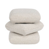 360° Swivel Boucle Storage Ottoman & Coffee Table Vanity Stool