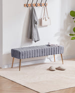 Ponce Channel Quilting Vanity Bench