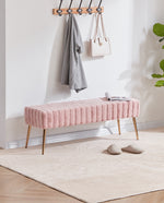 Ponce Channel Quilting Vanity Bench