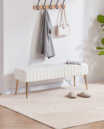 Ponce Channel Quilting Vanity Bench