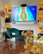 Seattle Crisscross Papasan Accent Chair