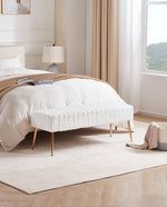 Ponce Channel Quilting Vanity Bench