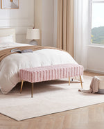 Ponce Channel Quilting Vanity Bench