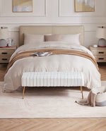 Ponce Channel Quilting Vanity Bench