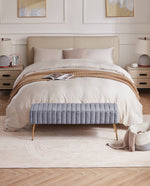 Ponce Channel Quilting Vanity Bench