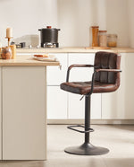 adjustable swivel bar stools with arms