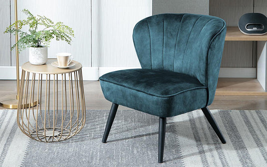 duhome velvet slipper chair