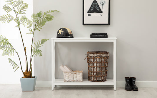 wooden console tables