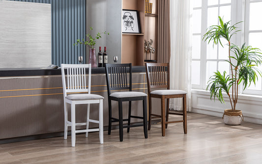 wooden counter stools with back