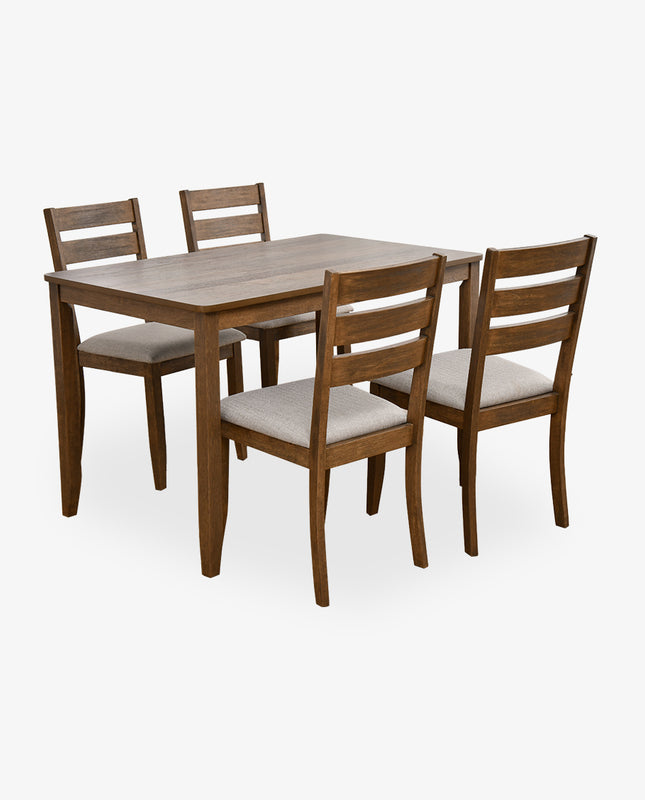 47" Palm Beach Wood Dining Set (1 Table+4 Ladder Back Chairs)