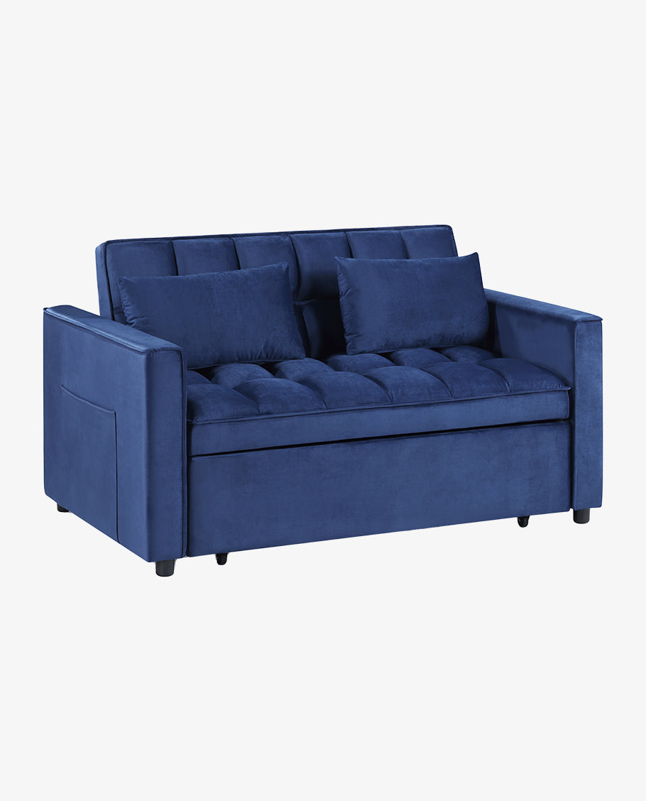 Natchitoches Pull Out Tufted Loveseat Sleeper Sofa Bed