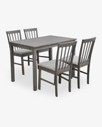 Big Bear Lake Dining Set (1 Table+4 Slat Back Chairs)