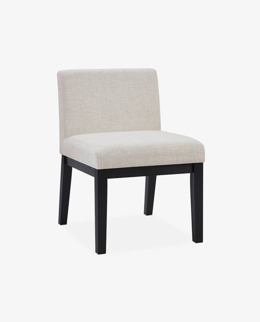 Rustic Upholstered Wood Dining Chair Set of 2