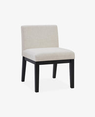 Rustic Upholstered Wood Dining Chair Set of 2