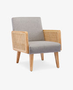 Stockton Rattan Cane Fabric Armchair