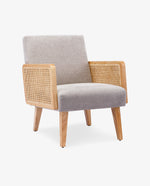 Stockton Rattan Cane Fabric Armchair