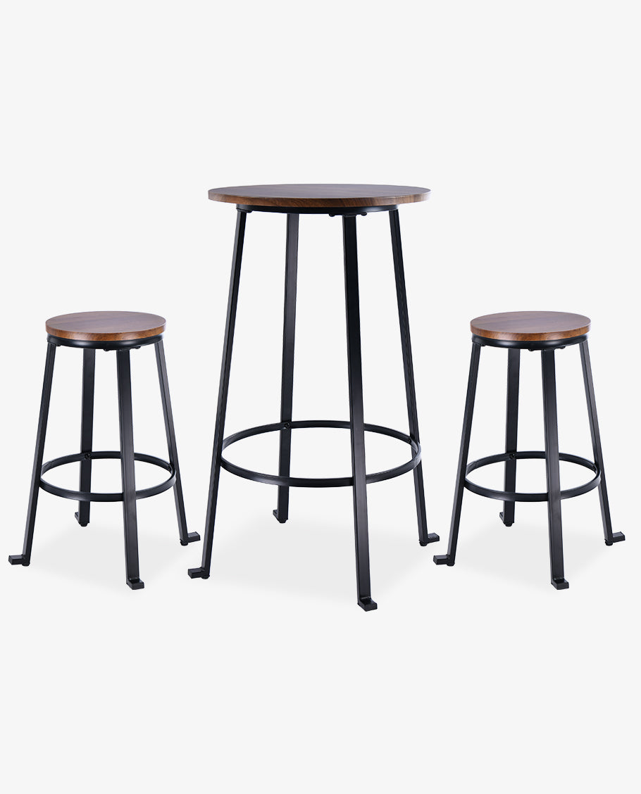 Breckenridge Bistro Pub Dining Set (1 Table+2 Stools)
