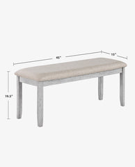 Kanab 6-Piece Dining Table Set (1 Table+4 Chairs+1 Bench)