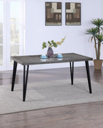 Bandera Chevron Pattern Wooden Dining Table