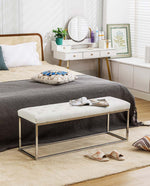 Bradenton Tufted Rectangular Base Bench