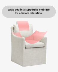 Denton Upholstered Rolling Dining Chair