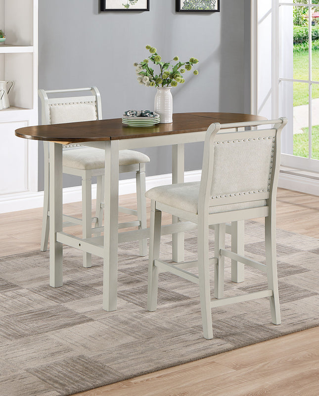 Lafayette Drop Leaf Bistro Table Set (1 Table+2 Short Stools)