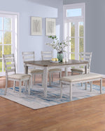 Kanab 6-Piece Dining Table Set (1 Table+4 Chairs+1 Bench)