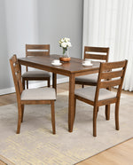 47" Palm Beach Wood Dining Set (1 Table+4 Ladder Back Chairs)