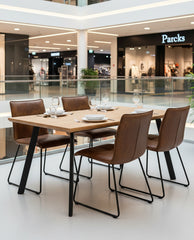 Burlington Black Legs Dining Chairs Set of 4