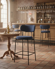 26" Shelbyville Padded Bouclé Counter Stools Set of 2