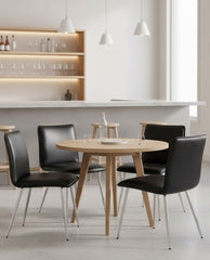 Burlington Black Legs Dining Chairs Set of 4