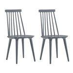 Cortez Farmhouse Wood Dining Chairs Set of 2