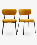 Pasadena Padded Bouclé Side Chairs Set of 2