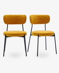 Pasadena Padded Boucl¨¦ Side Chairs Set of 2