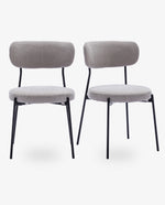 Pasadena Padded Bouclé Side Chairs Set of 2