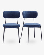 Pasadena Padded Bouclé Side Chairs Set of 2