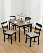 Big Bear Lake Dining Set (1 Table+4 Slat Back Chairs)