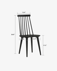 Cortez Farmhouse Wood Dining Chairs