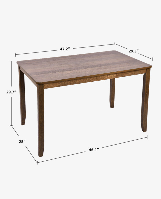 47" Palm Beach Wood Dining Set (1 Table+ 4 Ladder Back Side Chairs ...