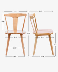 Lake George Barrel Splat Back Dining Chairs Set of 2