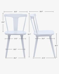 Lake George Barrel Splat Back Dining Chairs Set of 2
