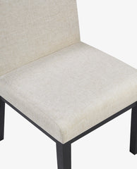 Rustic Upholstered Wood Dining Chair Set of 2