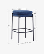 Plano Backless Double-Layered Counter Stools Set of 2