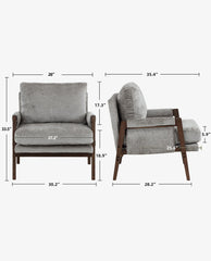 Logan Wrapped-Arm Lounge Chair