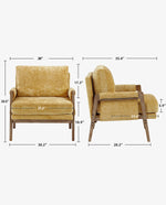 Logan Wrapped-Arm Chenille Lounge Chair