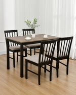 Big Bear Lake Dining Set (1 Table+4 Slat Back Chairs)