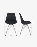 St John Eiffel Legs Dining Chairs Set of 2